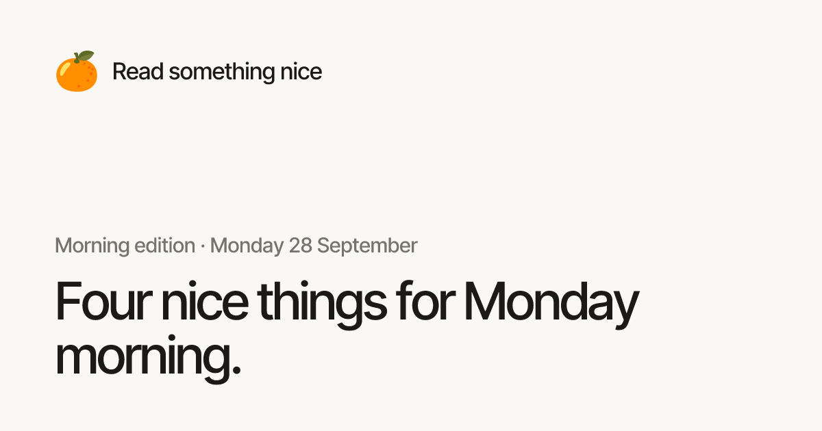 I made a site to show good news